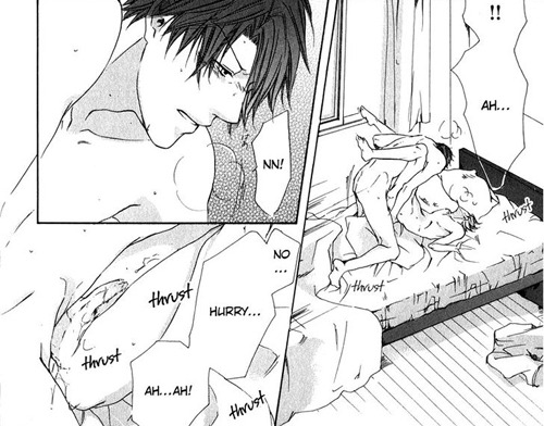 Edi's reading yaoi