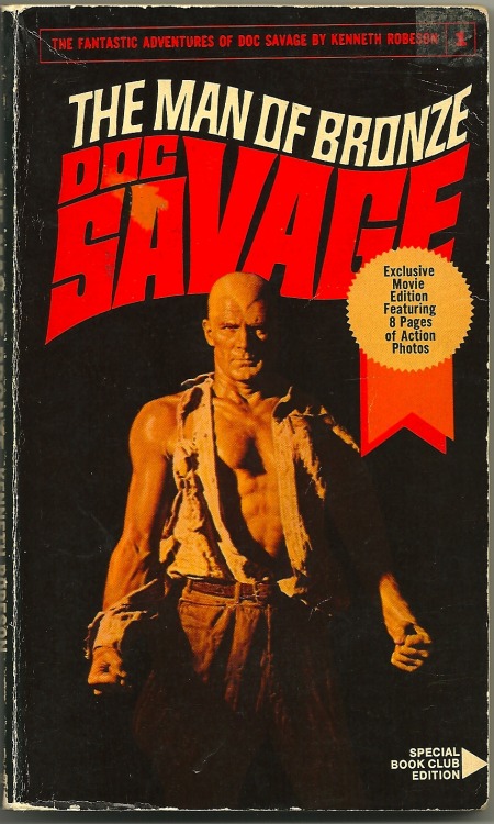 Doc Savage: Man of Bronze. James Bama. 1964. His first cover illustration for the Bantam rerelease s
