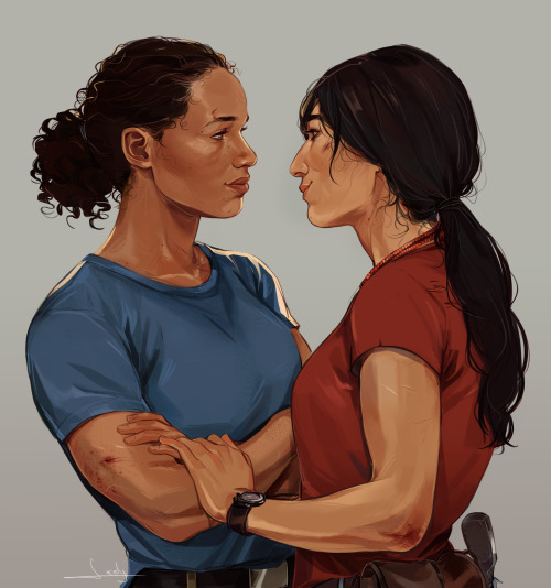 lesly-oh:Nadine and Chloe commission for @refuted !