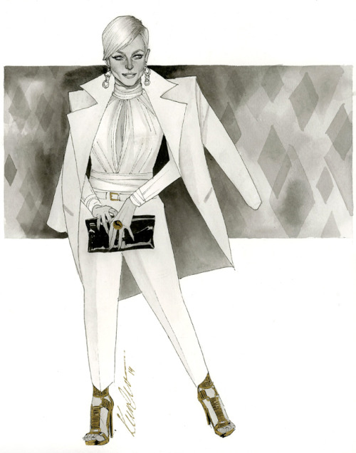 kevinwada:Emma FrostHeroesCon 2014 sketchMade for THEE kristaferanka.  Business glamor.  Business HB