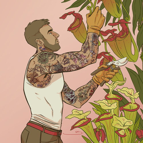 missmrah:I’m pretty sure an adult Neville with botanical tattoos is like, actual cannon right? I thi