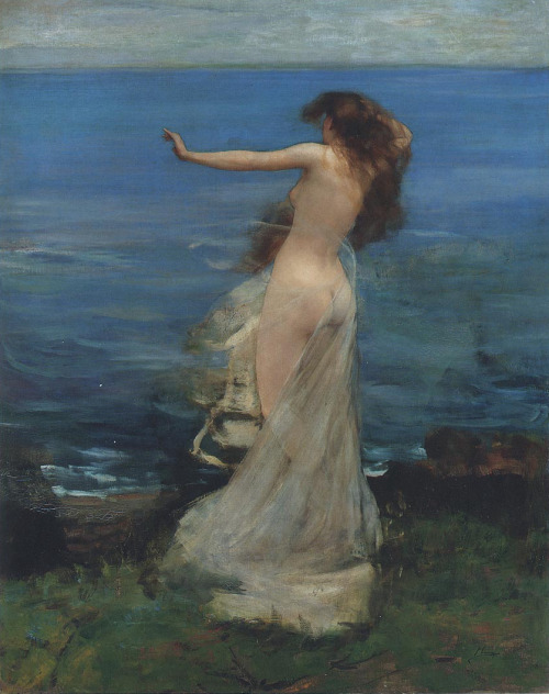 blue-storming: Sir John Lavery, Ariadne, 1886