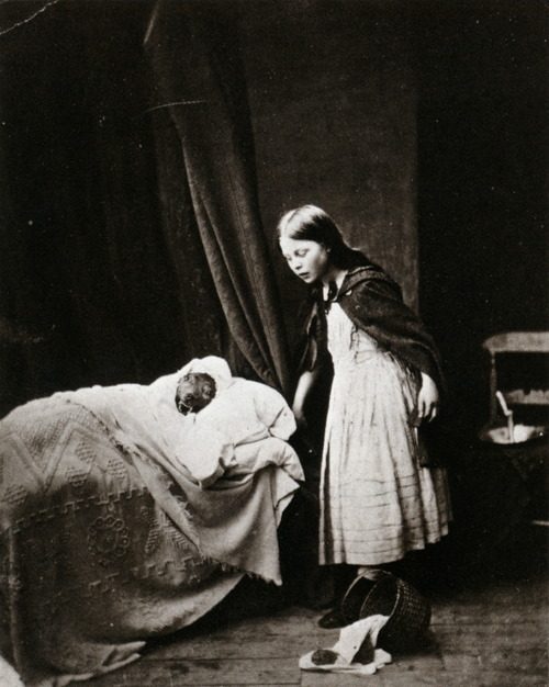 Henry Peach Robinson, The Story of Little Red Riding Hood: She discovers a wolf in