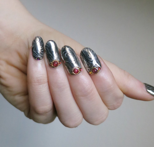 Valyrian steel.  Harpersbazaar.com asked me and several other very talented nail artists to com