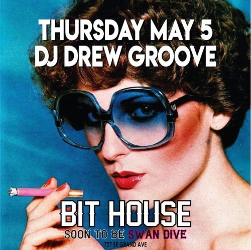 Tonight! Playing party records at @bithousecollective [soon to emerge as Swan Dive]. 727 SE Grand Av