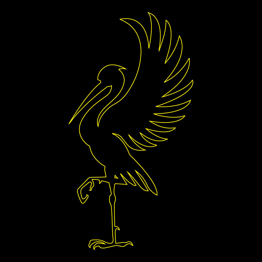 kingfisher bird and pelican logo icon in vector art