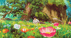 mochichou:     Studio Ghibli + ✿ Flowers    