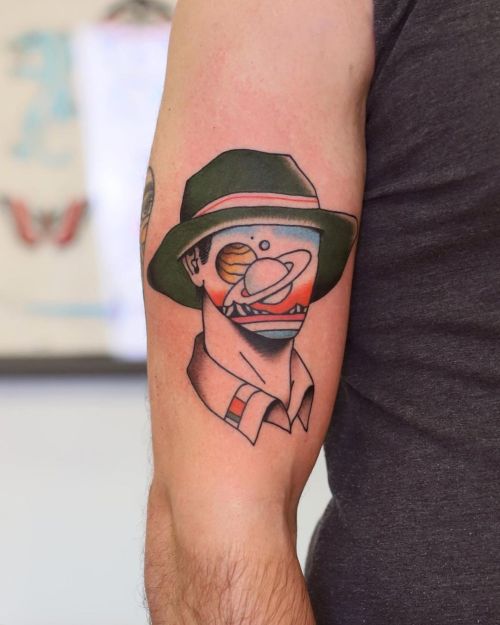 Space Traveler for IgorThx #patrykhilton #panterabydgoszcz #madeinbydgoszcz #modernclassictattoo #