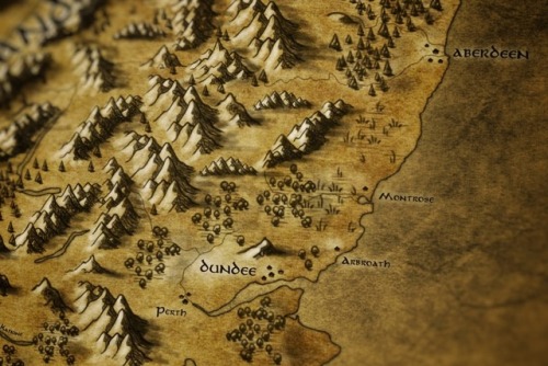 callumogden:Map of ScotlandDrawn in a fantasy Lord of Rings / The Hobbit style.Some people wondered 