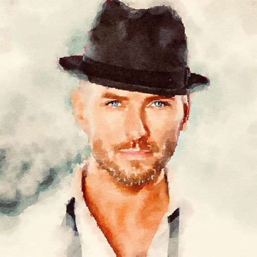 A few days ago I shared my painting of @thelukegoss - so now here is his brother the lovely @mattgos