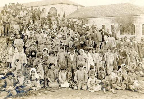 serxov: Armenian Genocide survivors discovered in Salt and sent to Jerusalem in April 1918.