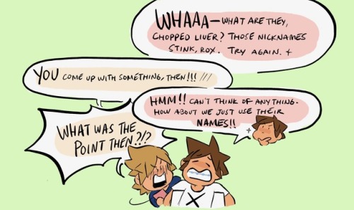 liverpepper: sora: where’d you even get all that stuff?? Roxas: Axel’s got a ton of makeup. But hey, check out the contour—sora: it’s just a brown smear on his face!! Roxas: I did my best okay 😤! (decided to finally redraw this post for it