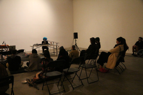 Images from performances by $3.33, Dan Joseph and Hakim Muhammadat Human Resources (410 Cottage