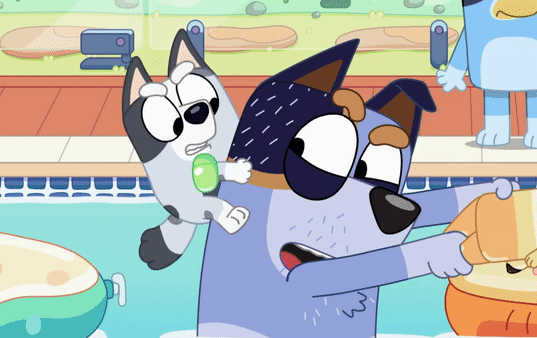 All Things Bluey Muffin Being Muffin In Christmas Swim