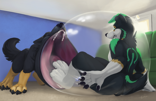 dragon-noms: Timed Comm- Balloon Noms - by AccidentalAesthetics