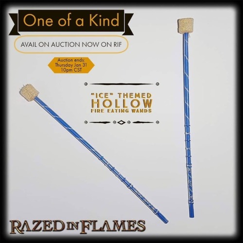 Auction is live! | “ICE” Themed #hollowtorches | Ends 10pm CST (UTC-6) . . . . . I am au