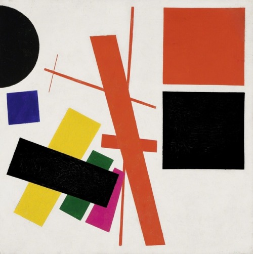 terminusantequem:Kazimir Malevich (Russian, 1878-1935), Suprematism: Non-Objective Composition, 1915