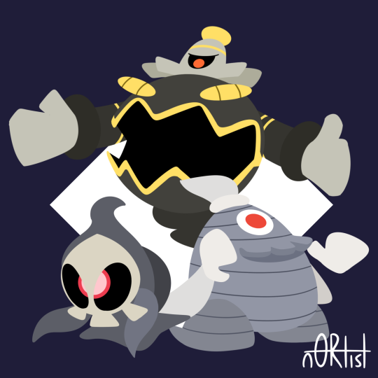 n0rtist:Drew the gen 3 ghosts this time (and Dusknoir).