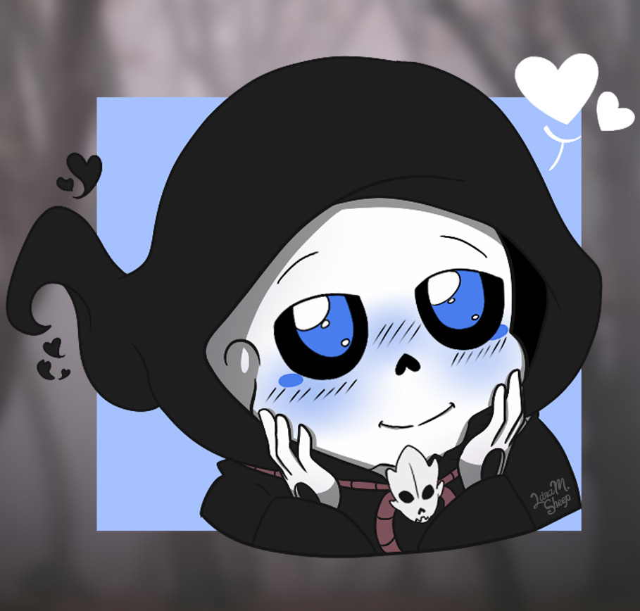 Lára M. Sheep [MelSheep 🌠] — Mini Reaper Sans! Aaaa, últimamente he  estado