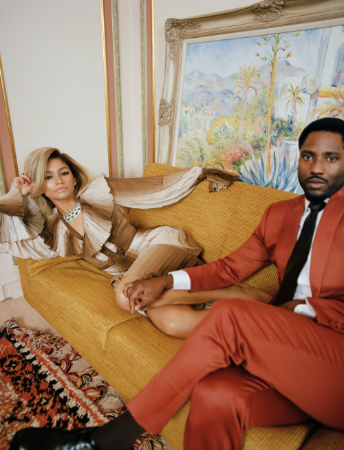 neverfarbehind: ZENDAYA COLEMAN &amp; JOHN DAVID WASHINGTON by Nadine Ijewere | W Magazine