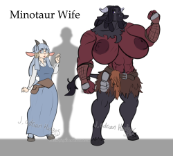 Wittless-Pilgrim-Nsfw:  Minotaur Wife Character Sheet V2! And Improvement From The