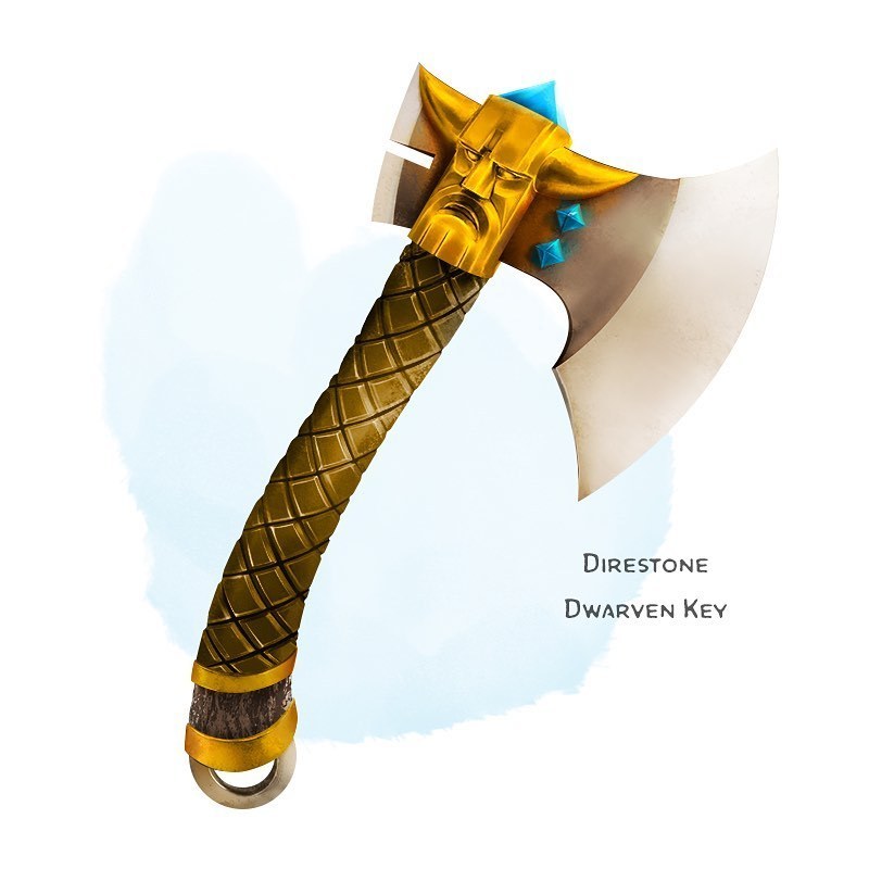 MrFluffnStuff on Tumblr: ⚔️ 𝗡𝗲𝘄 𝗶𝘁𝗲𝗺! Direstone Dwarven Key Weapon ...