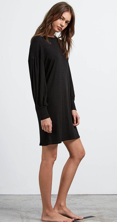 Long Sleeve Mini Dresses — Black Lace Mini Dress Long Sleeve