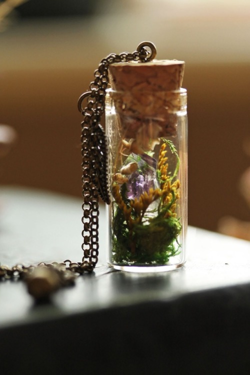 wiccamoonlight: terrarium jewelry | Ruby Robin Boutique