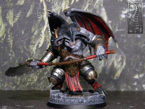 Great Axe Malacant, Servile Champion of Dis from Mierce Miniatures.Alternative miniature for the Dae