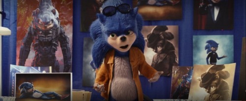 The original design for Sonic the Heddgehog for the 2020 Sonic the Hedgehog movie returned in the Di