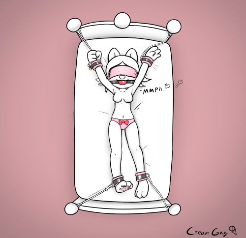 Clray&rsquo;s dream 10: Bed Tied She is enjoying it a lot but wait until she realize that she dr