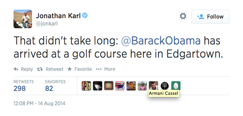 PRIORITIES: Obama races to golf course after making brief statement on Ferguson
