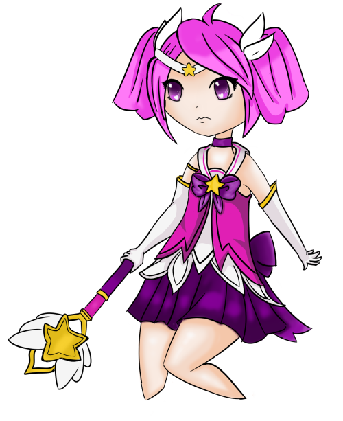 my chibi lux star guardian, i forgot her thigh boots  ^_^’’ sowwy.