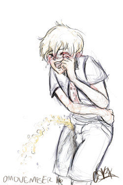 sakasu-nsfw: Omovember Prompt 17: Wetting a Uniform (Any type) I’ve had this headcanon for my Omo/watersports Free! Headcanons that Nagisa’s prone to pissing himself during an uncontrollable laughing fit. So here’s a drawing of it lolol I’m filthy 