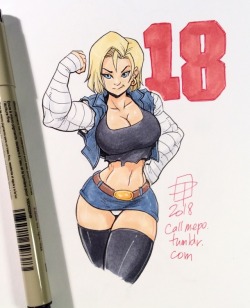 callmepo: Tiny doodle of 18 for 2018!   MY