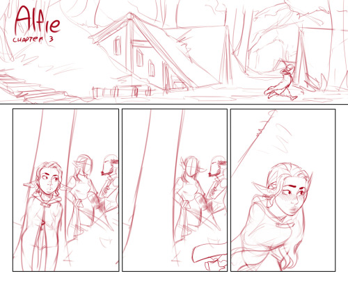 Aaand we’re back! I’ll start uploading finished pages to buttsmithy.com once I have 10 done. I want my buffer damn it. 