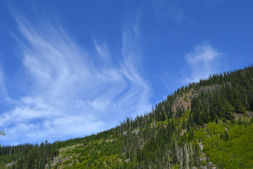 Rocky Run Wispy Clouds by Mark Knoke