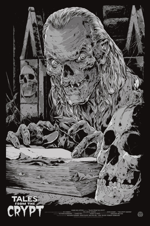 xombiedirge:   Tales From The Crypt by Ken Taylor 24” X 36” screen prints, regular and variant editions. Part of the EC Comics/Tales From the Crypt tribute art show, “It Didn’t Rot Our Brains”. Opening Friday, October 25th 2013 at the Mondo