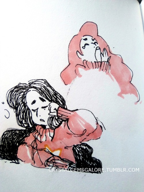 cristalgemsgalore:  tired Stevonnie doodle 