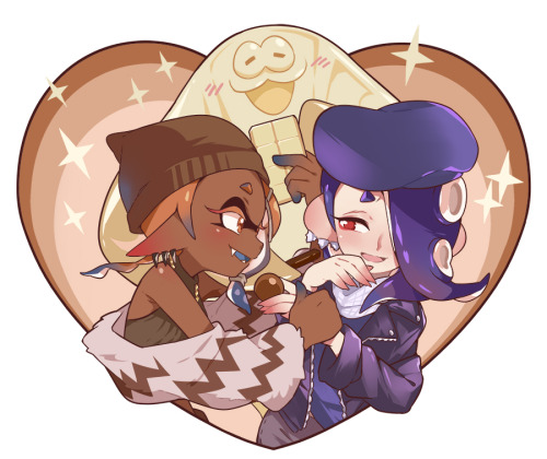 gomigomipomi:    Love their outfits for the chocolate splatfest.  