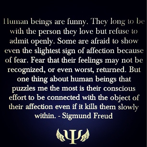 kriistelxoxo:  💋#truth #tbt #freud #psychology #funny #love #affection #fear #quote