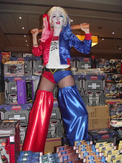 fallendecepticonheir: ((Some of the awesome cosplays I saw at TFNation, plus bonus Harley Quinn. :PL