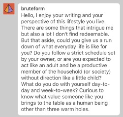 humbledcunt:Thank you for reading my blog and about my life. I have never really been a productive member of society with all the things I have had to endure. Where I have come from to where I am today, I am chattel to a BDSM master and most days I really