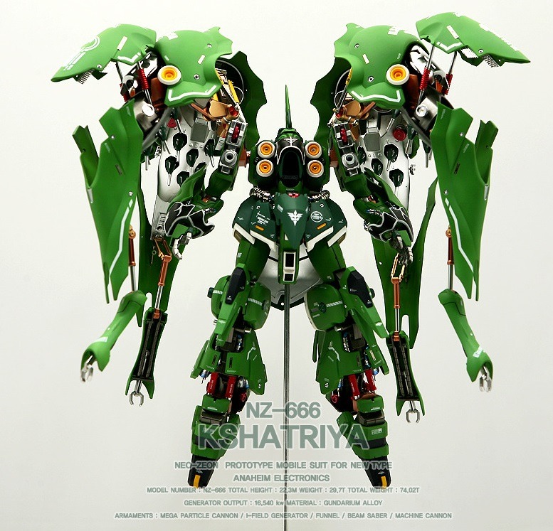 gunjap:  ACOUSTIC’s Custom HGUC 1/144 Kshatriya Full Hatch Open: Full REVIEW No.42