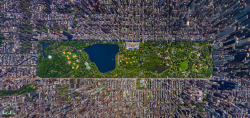 Pavement Reprieve (Amazing Panoramic Aerial View Of New York’s Central Park; Click