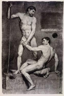 Hadrian6:  Male Nudes. Alexander Andreyevich Ivanov. Russian. 1806-1858. 