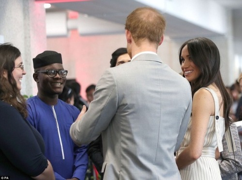 Meghan and Harry take on the Commonwealth Youth Forum Reception Today! Camilla &amp; Marc &