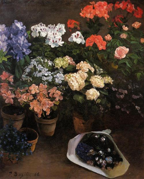 Study of Flowers, 1866, Frederic BazilleMedium: oil,canvaswww.wikiart.org/en/frederic-bazill