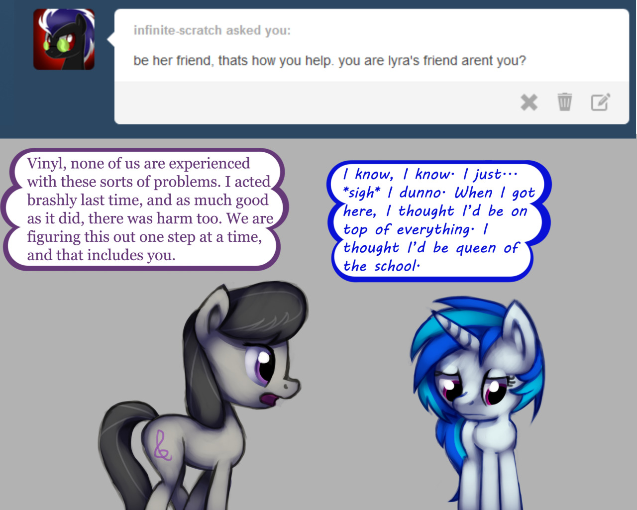 ask-canterlot-musicians:  Nothing is mastered the first time, though we often wish