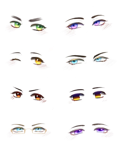Their eyes✨ This was mainly a colouring attempt but you are very welcome to use it as a reference^^F